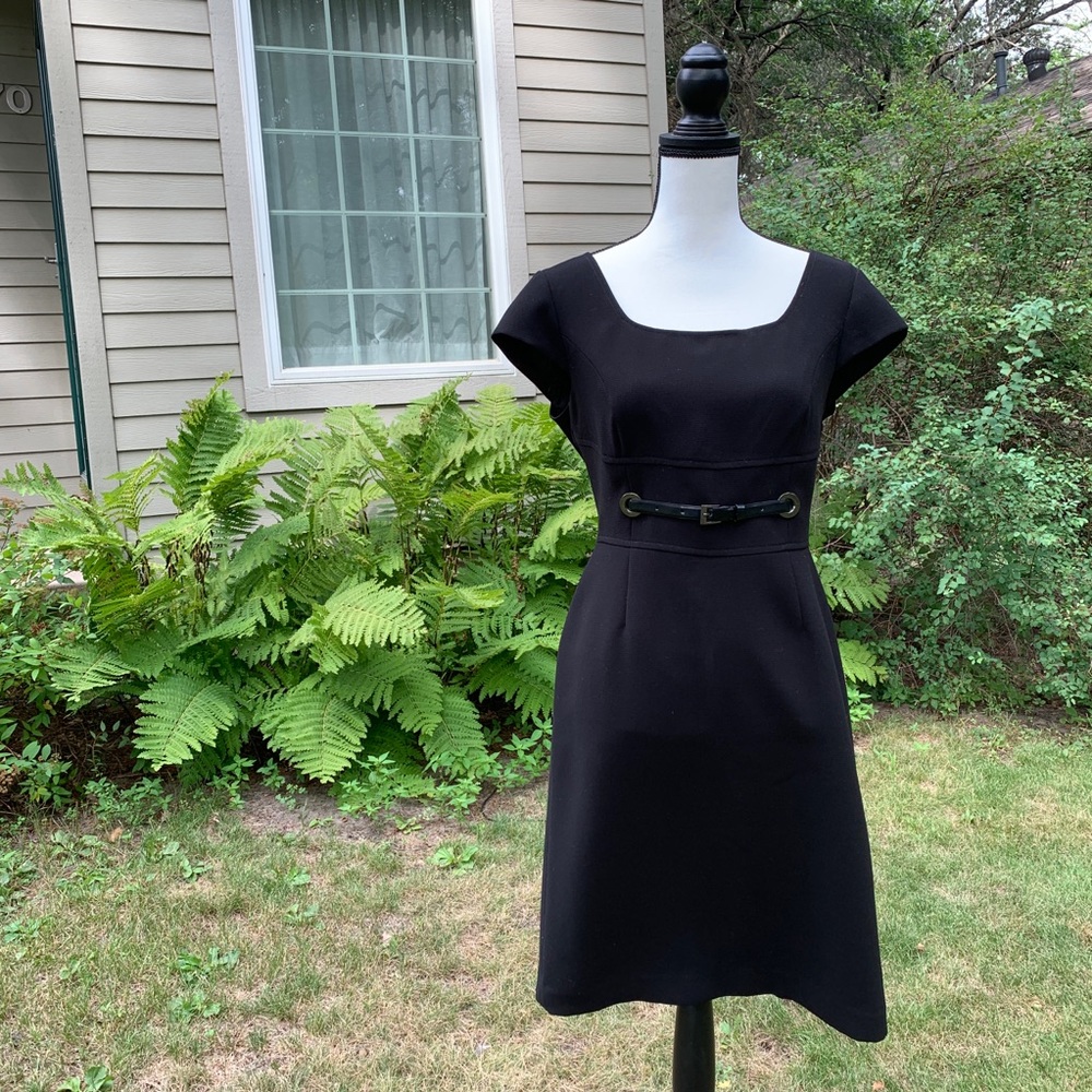 2 FOR $20 Tahari LBD with cap sleeves and faux belt detail